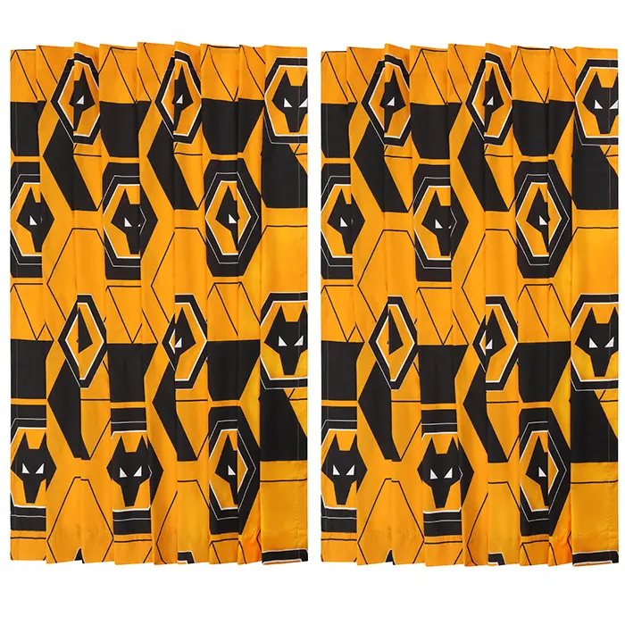 Wolves Kits Shop | Official 54″ Drop Crest Rotary Curtains Wolverhampton Wanderers Apparel